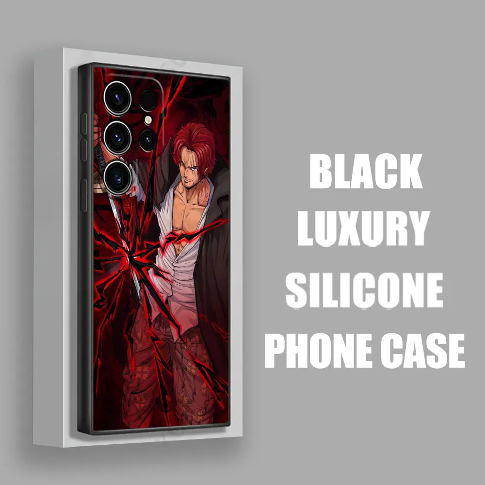 Cartoon Shanks Luffy Zoro Phone Case For Samsung Galaxy S25 S24 S23 S20 S21 FE S26 S22 Ultra S26 Plus S25FE Soft Silicone Cover view 3