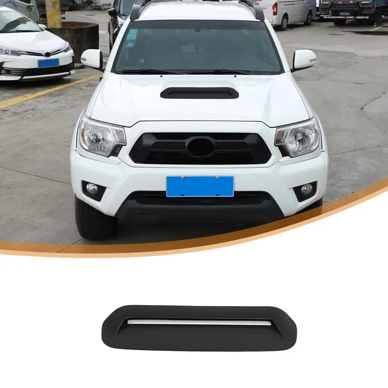 

For 2013-2015 Toyota Tacoma Hood Air Outlet ABS Carbon Fiber Pattern 1-piece Set Car Hood Air Outlet Decoration Accessories