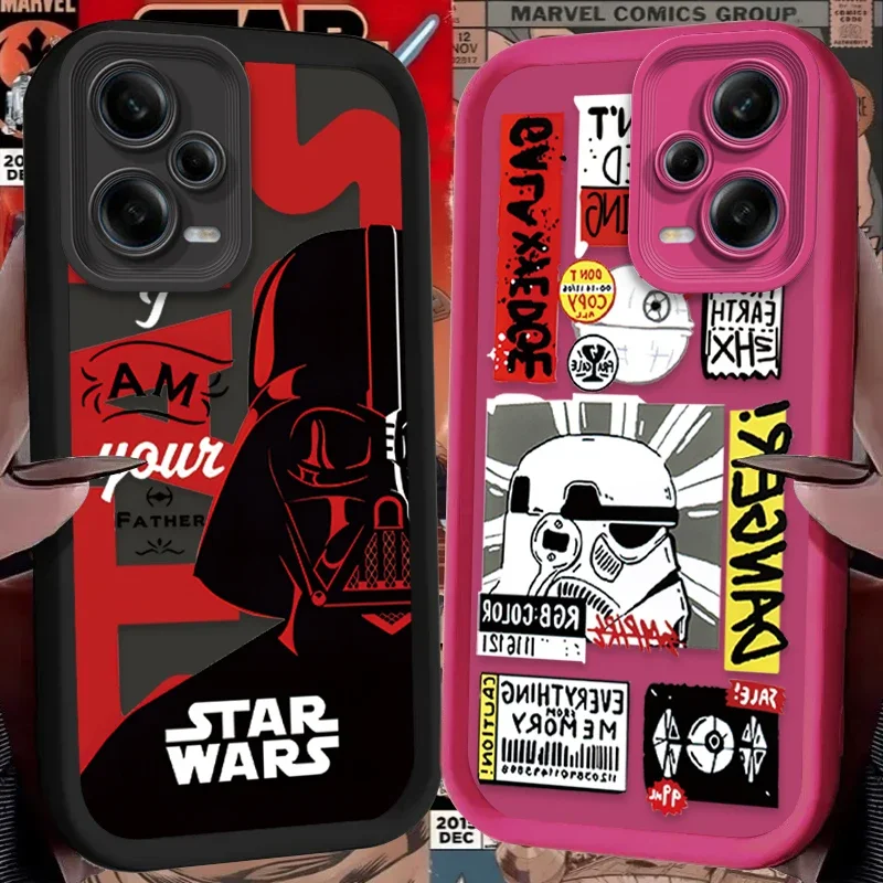 Case for Xiaomi Redmi Note 13 12 11 Pro Plus 4G 5G 12S 11S 10S 10 9 9S Redmi 14C 13C 12C A3 12 Stars W-Wars Darth Vader Cover