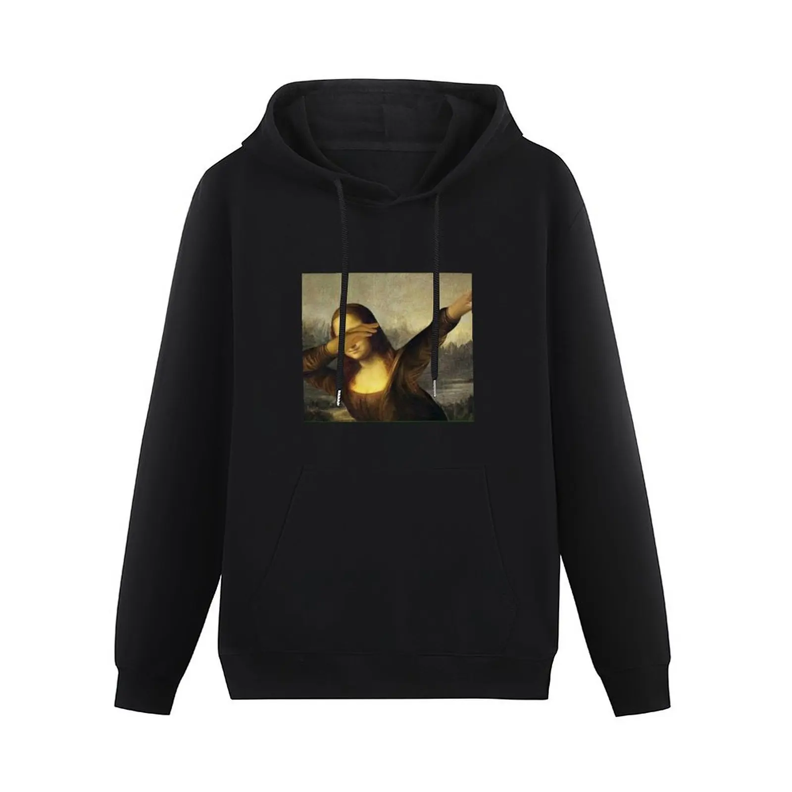 Meme - Mona Lisa Dab Pullover Hoodie autumn jacket men tracksuits