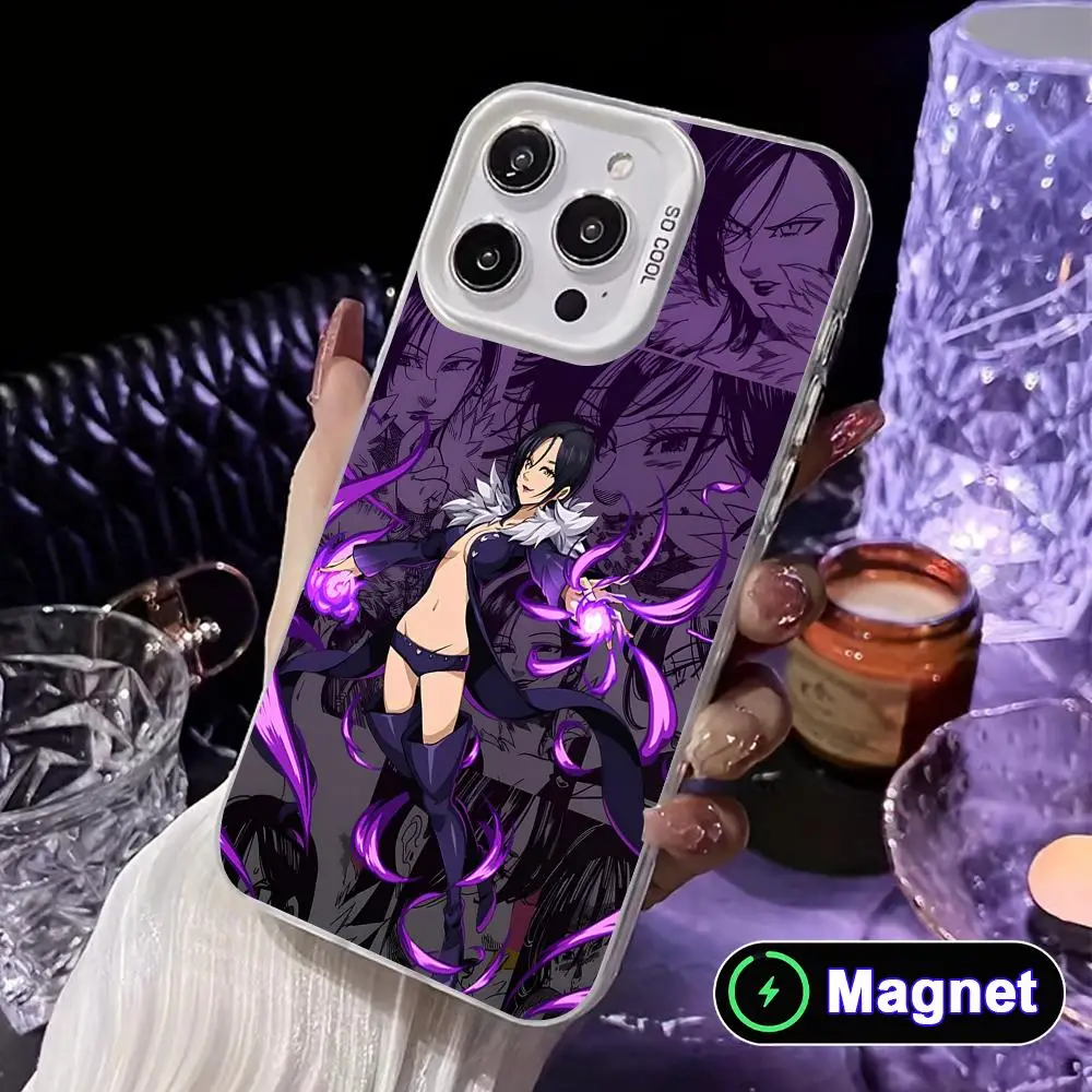 Seven Deadly Sins Merlin Phone Case for iPhone 18 17 16 15 14 13 12 11 X XR XS Air Pro Max Plus Colorful Silver Magnet Cover - view 6