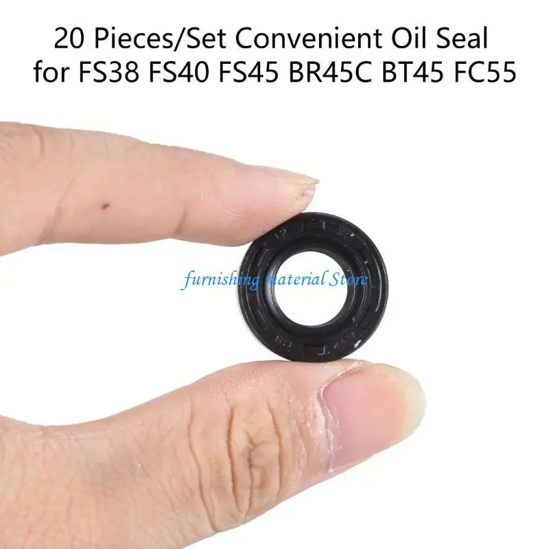 

Y5GD 20 Pcs Shaft Seal Portable Oil Seals for FS38 FS40 FS45 FS46