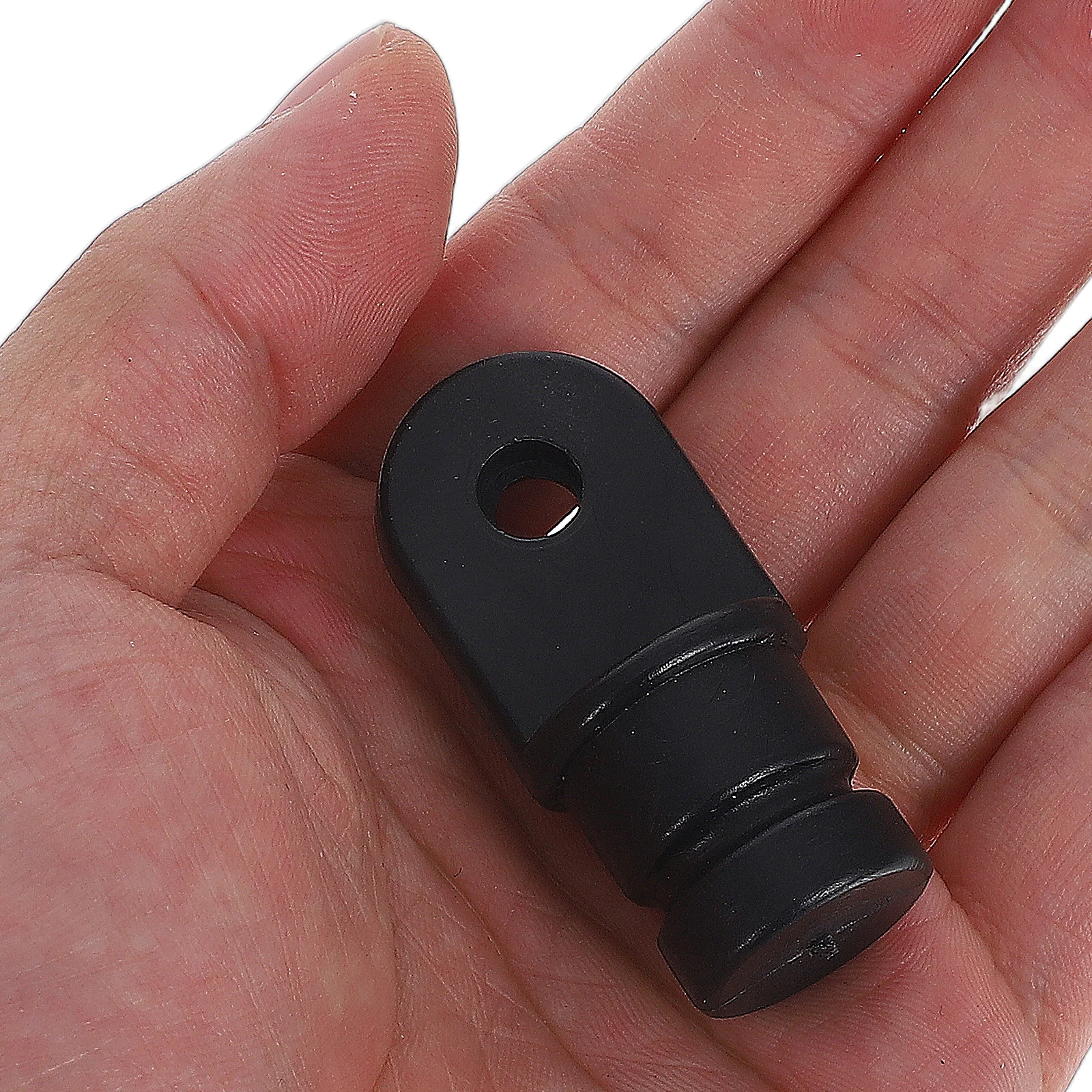 

2 pcs Yacht Solid Plug 3/4 Inch 5/8 Inch Black Nylon Leak Proof Cap Replacement Parts Boat Hardware Deck Pipe End Caps