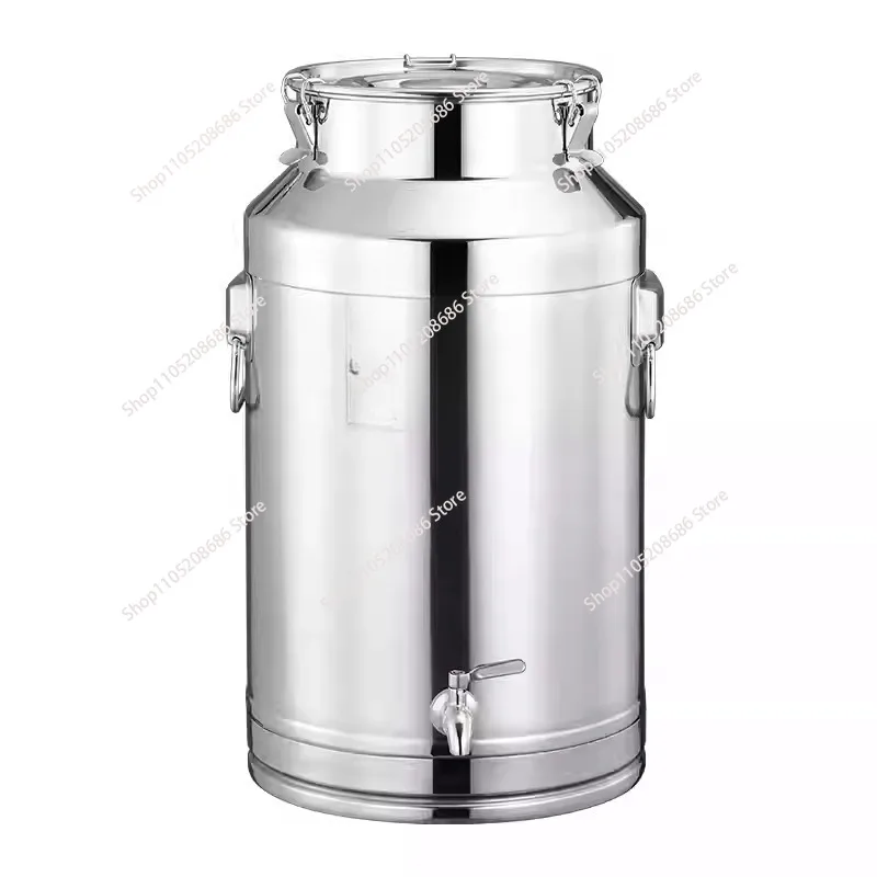 

304 Thickened Stainless Steel Storage Sealed Drum Transport Drum Wine Drum with Tap