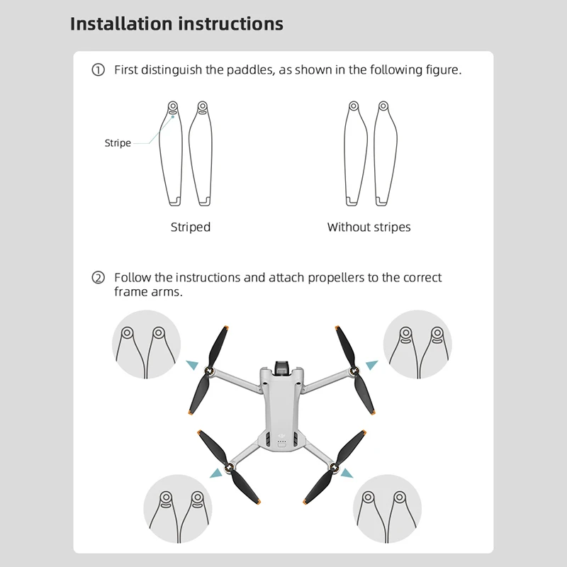 8/16pcsPropellers for DJI MINI 4 Pro / Mini 3 PRO Drone  6030 Propeller Light Weight Wing Fans Replacement Blade Props Accessory