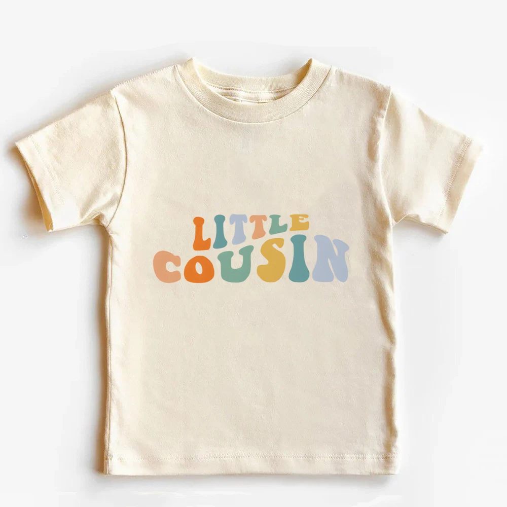 Big Big Big Littler Cousin Retro Toddler Shirt Cousin Crew Matching Shirts Summer manica corta Cousin Crew t-Shirt Family Look