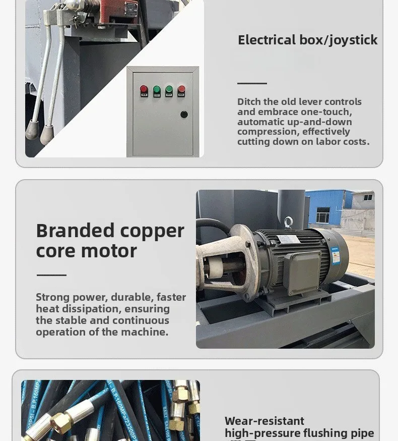 Waste carton hydraulic baler vertical plastic film woven bag compression baler