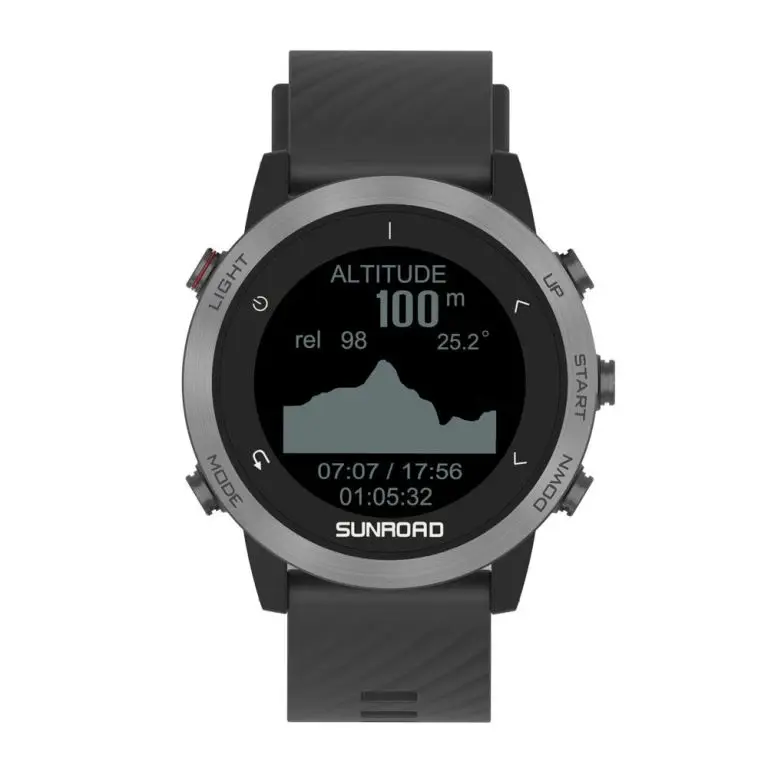 SUNROAD-reloj Digital deportivo FR935 para Android, dispositivo con GPS y brújula, 5ATM, Monitor de ritmo cardíaco y esnórquel, descarga de