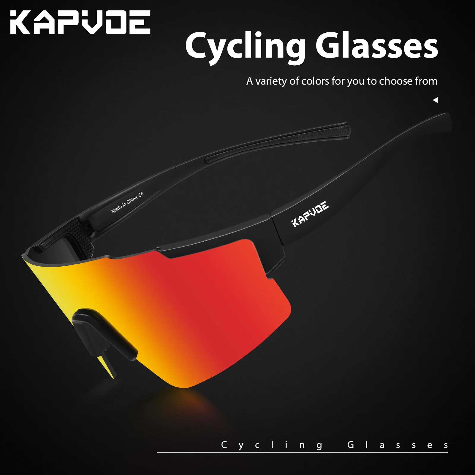 Kapvoe-Cycling Sunglasses for Man Driving Bicycle Photochromic Cycling Glasses Women Road Mountain Bike Outdoor Sport Goggles