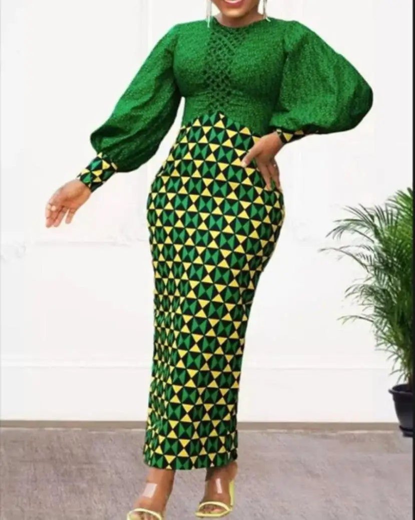 Afrikanische kleider maxi kleid mode elegante damen afrikanische kleidung S-2XL afrikanische kleider des herbstes 2023 dashiki bodycon