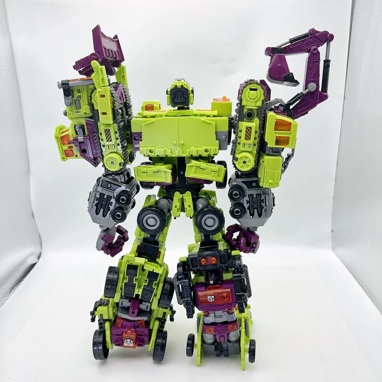 NBK Transformation Devastator G1 ghtcombiners Toy Combiner, Car Robot Action Figures Model, ABS, Engineering Vehicle Model, 40cm