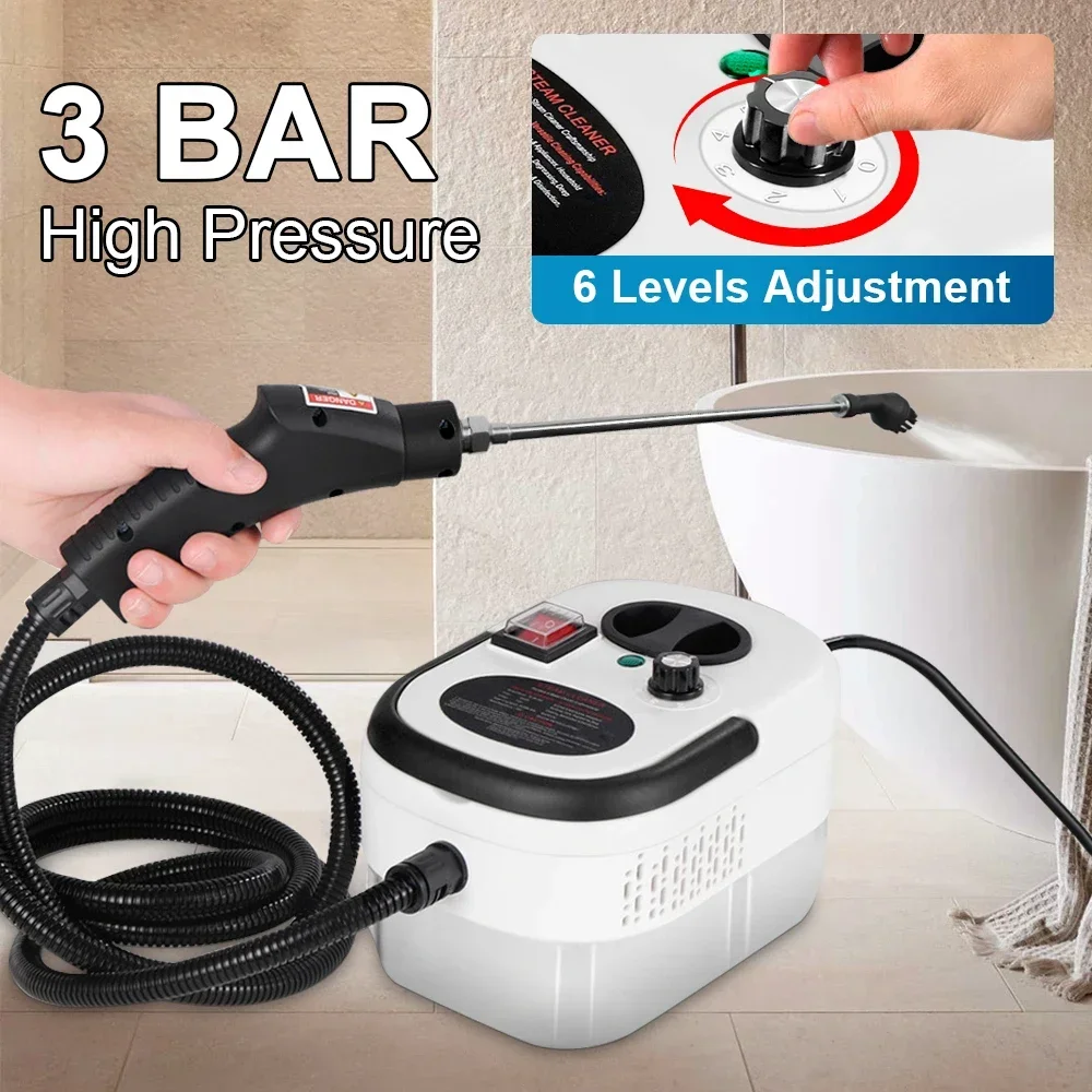 1500W Portable Steam Cleaner High Temperature Sterilization Pressure Jet Washer Machine Home Autos Steaming Cleaner 220V EU Plug