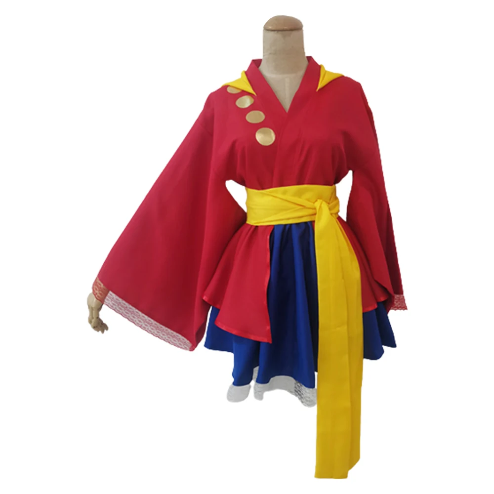 Luffy Cosplay Zoro Lolita Jurk Kimono Kostuum Anime Pirate Outfits Vrouwen Volwassen Meisjes Halloween Carnaval Vermomming Pakken