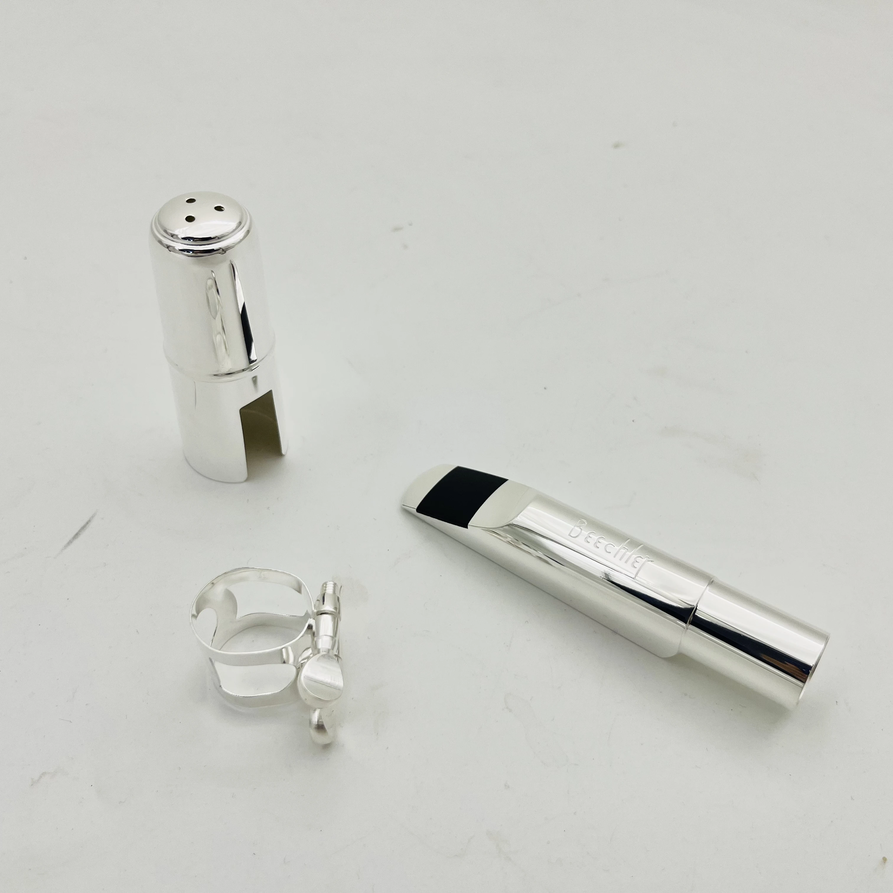 

High Quality Beechler Saxophone Mouthpiece Alto Soprano Tenor Size 5 6 7 8 9 Sliver Plated Sax Accessories