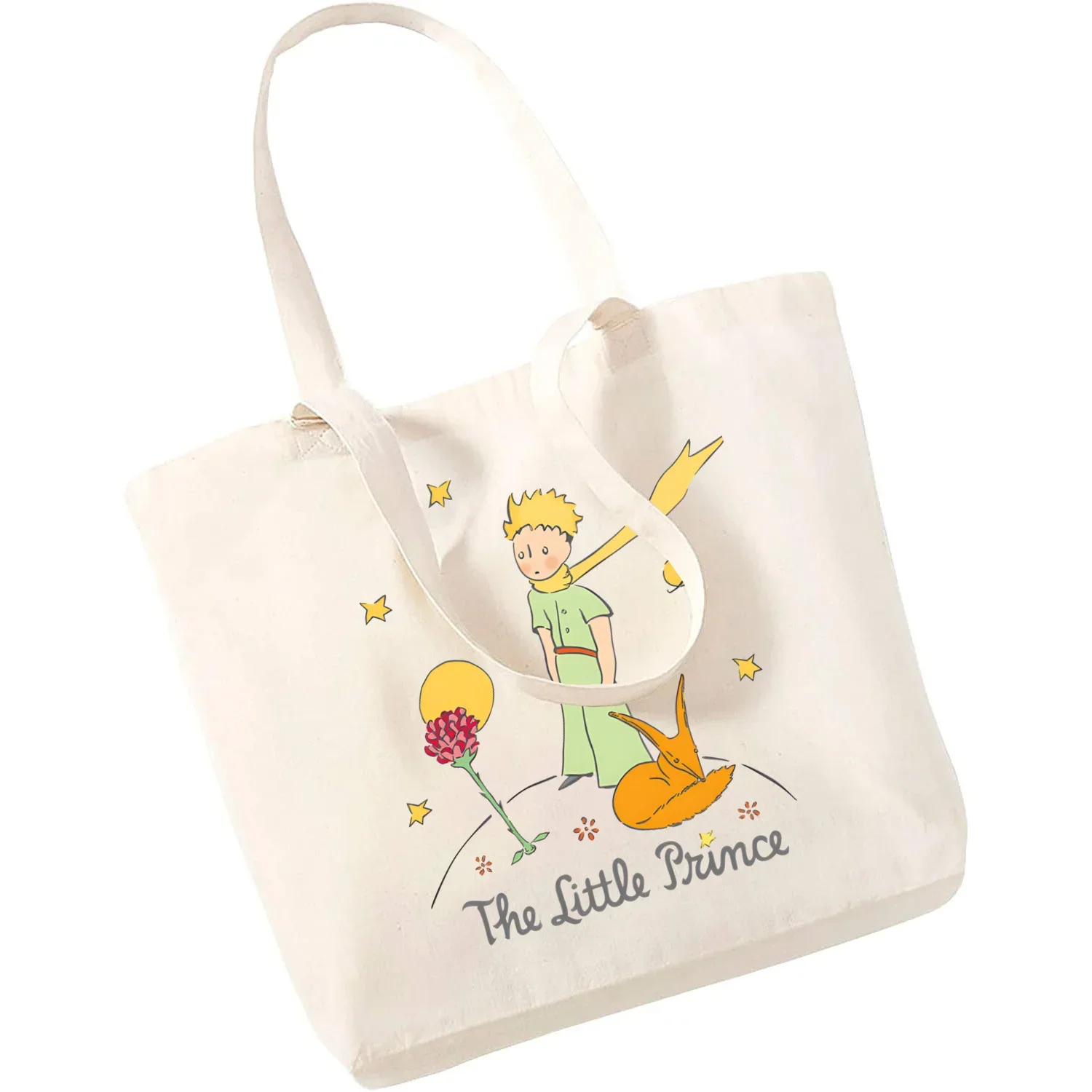 Ladies Shoulder Bags Popular Printed Tote Bags Little Prince Earth Space Y2K Art Harajuku Kawaii Shopping Bag