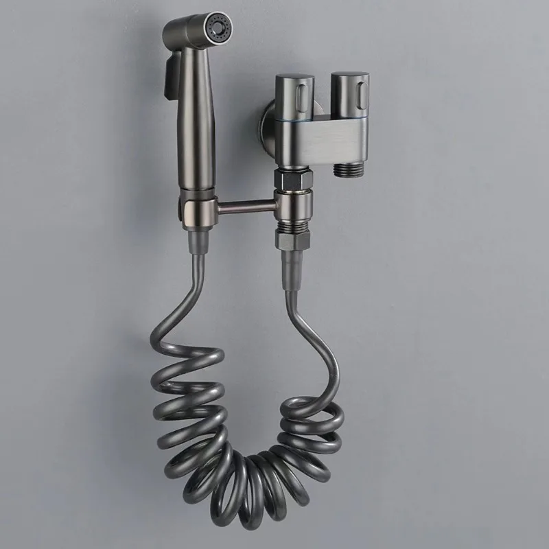 

Пистолет-распылитель для смыва унитаза из нержавеющей стали 304, смеситель для унитаза, пистолет-распылитель под давлением, набор для ванной комнаты