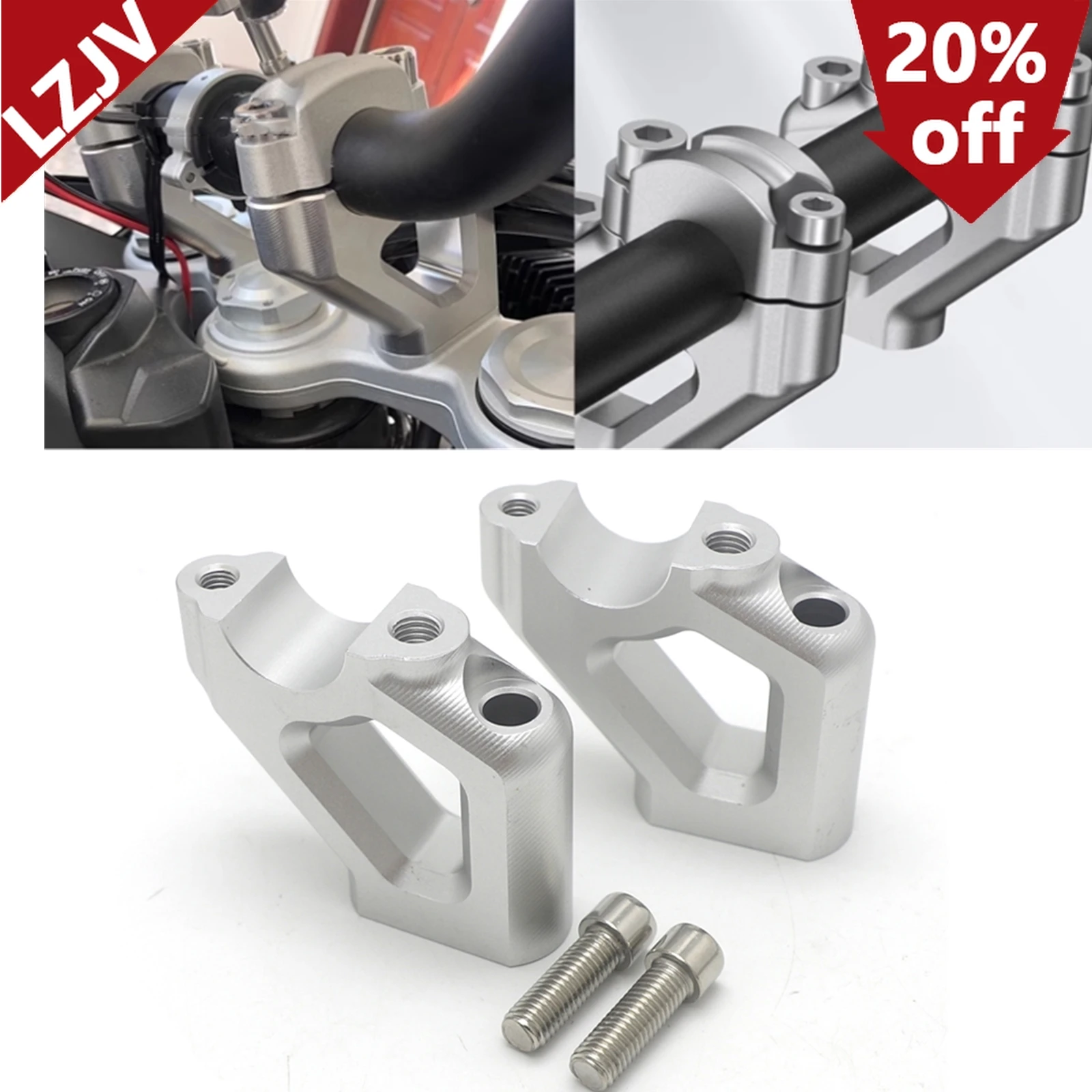New For Triumph Explorer 1200 XRX XRC XR XCA XC Tiger Explorador XCX XCA XR XRX XRT Front Handlebar Riser Mounting Clamp Adapter