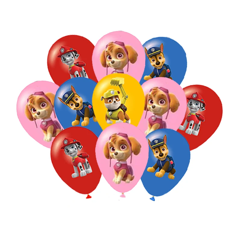 

Paw Patrol Latex Balloon Happy Birthday Party Decor Chase Skye Marshall Party Balloons for Kids Birthday Party Supplies Gift Toy