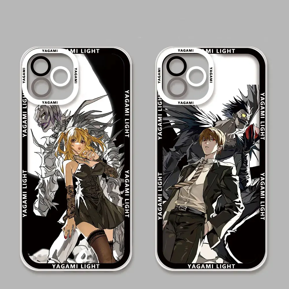 HOT Japanese Comic Light Yagami Misa Amane For iPhone Case 16 15 14 13 12 11 Pro XR XS Max 7 8 Plus Phone Soft Y2K INS Cover