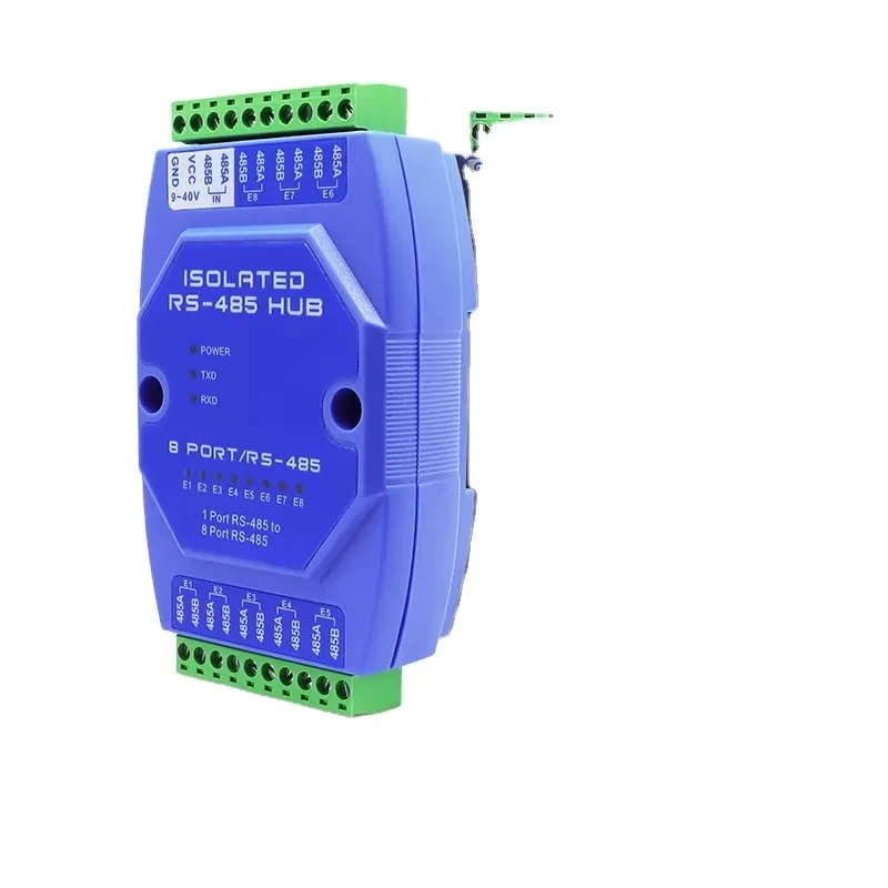 1-way RS-485 to 8-way RS-485 Converter Industrial Automation CE Certified 1 Year Warranty High Quality Made in China