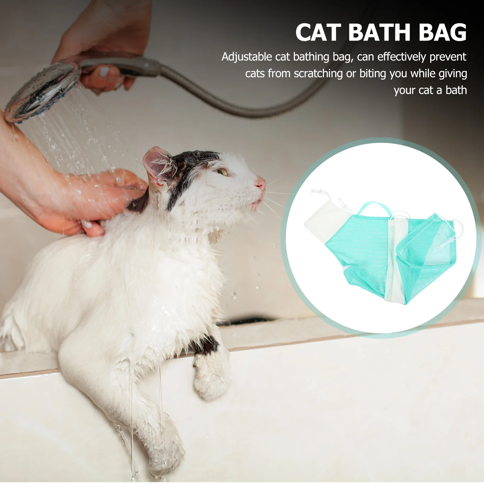 

Cat Washing Bag Restriction Pet Bathing Pouch Anti-scratch Multi-purpose