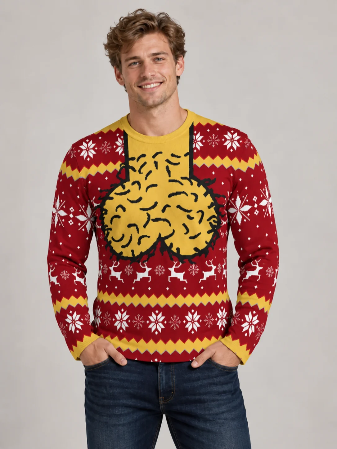 2026 New Style Ugly Christmas Style Men's and Women's Long-Sleeved T-Shirt Round-neck Holiday Gifts Y2k Clothes Family Look
