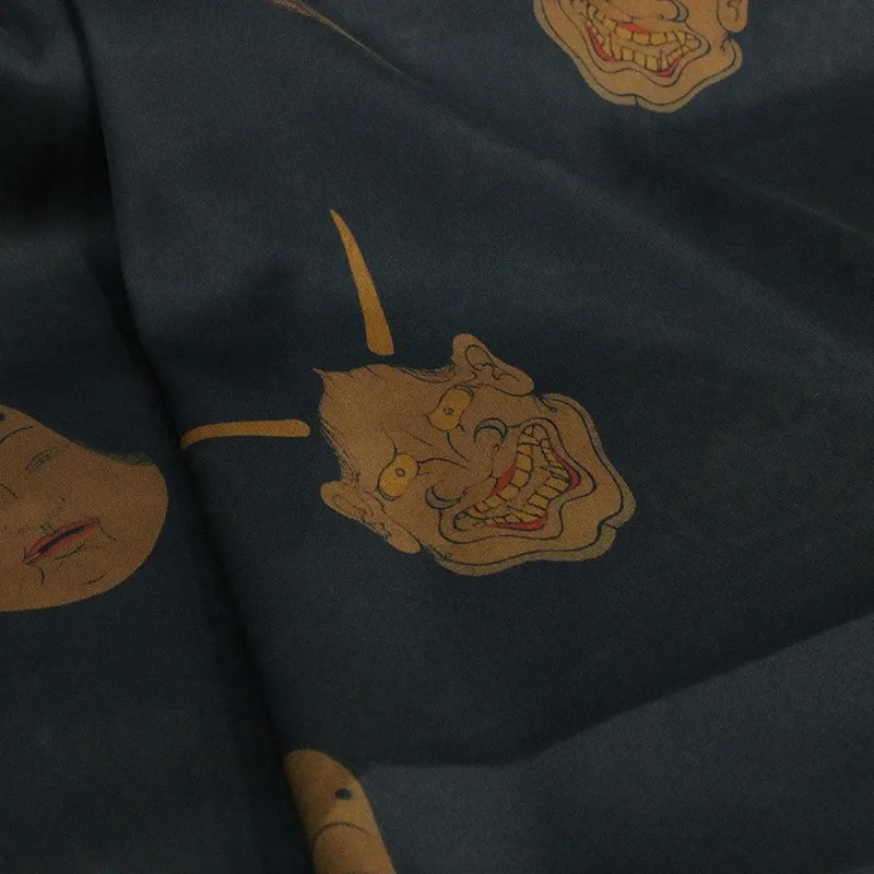 

Heavyweight silk double-sided satin mask printing fragrant gauze ramie fabric clothing intangible cultural heritage designer