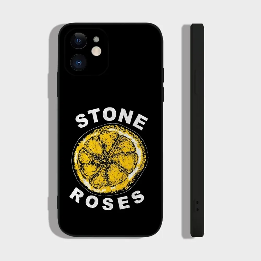 Band The S-Stone  R-RosesS Phone Case For iPhone 16,15,14,13,12,11 Plus,Pro,Max,XR,XS,X,7,8 Plus,SE,Mini Silicone Soft