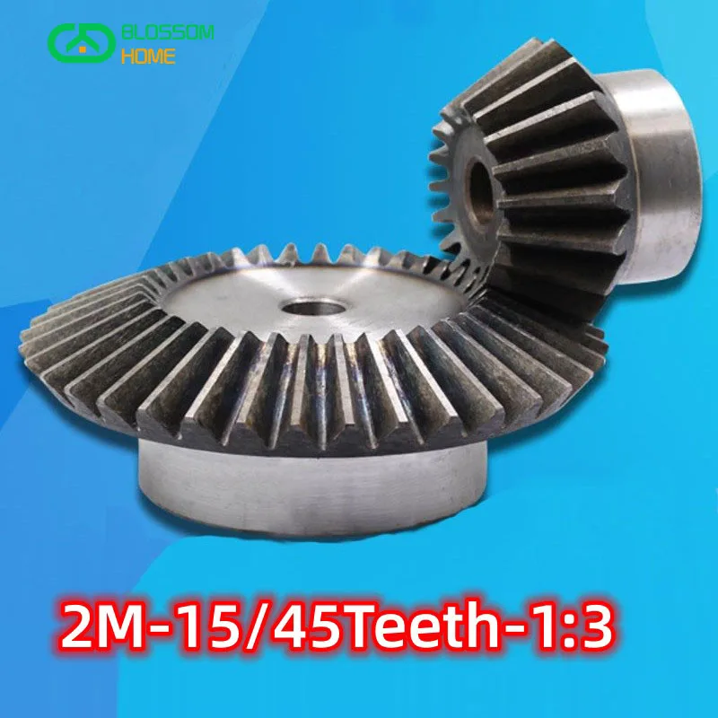 

2M-15/45Teeth Speed Ratio-1:3 Precision Umbrella Bevel gear-Diameter:92mm/32mm (hole d:10mm/8mm) 1Set