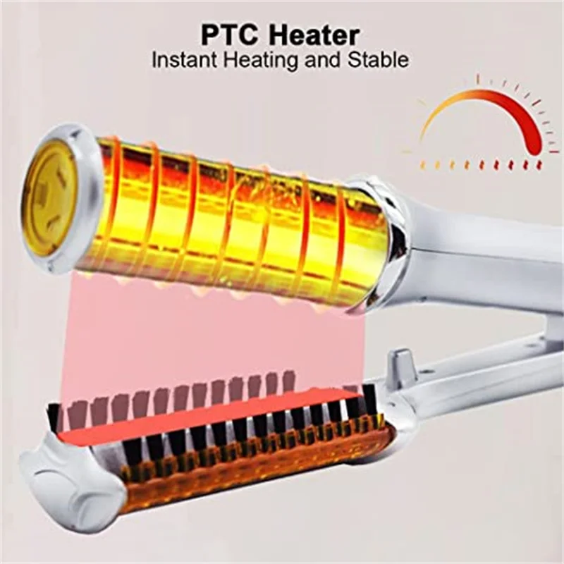 Hair Curler Iron Professional Curling Rotating Hair Brush Iron Curler Styler Curling Iron With Brush 2 In 1 Hair Styling Tool