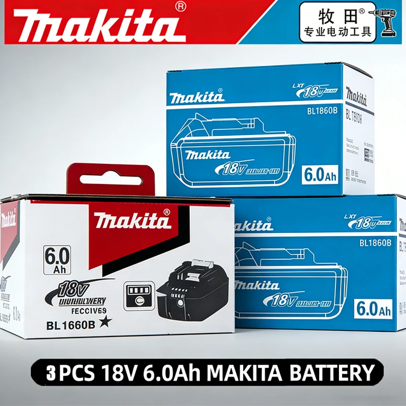 Batterie Makita 100% originale, batterie au lithium 18v pour outils 6Ah/5Ah 9Ah pour Makita DTW700 DDF487 DTD173 DGA404 HR140D DJV182