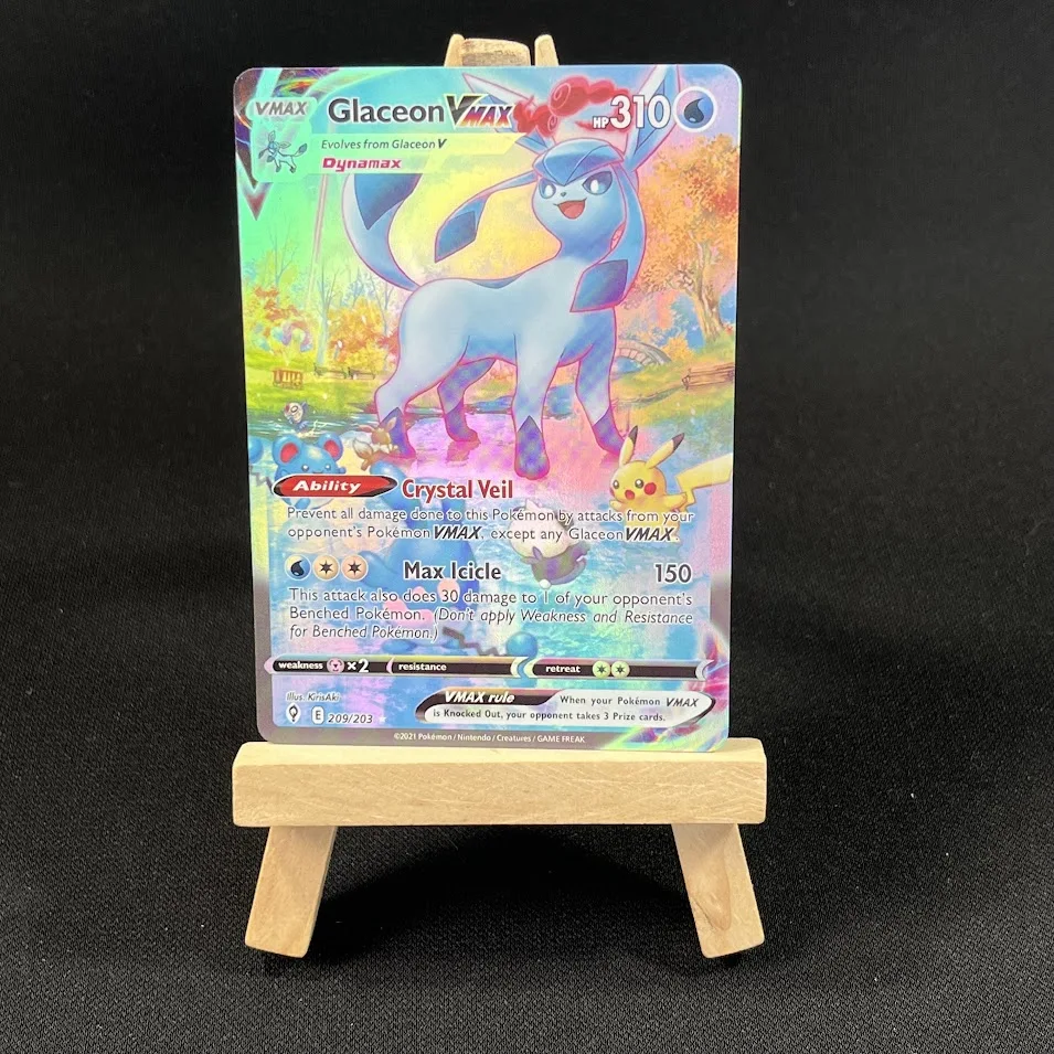 Miniso Pokémon TCG Holo VMAX/VSTAR Meta Cartões + Mangas Grátis - Série BRS/ASR/FST