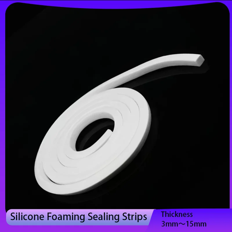 

Silicone foam strip, high temperature resistant EVA antifreeze elastic sealing strip, soft white sponge silicone strip