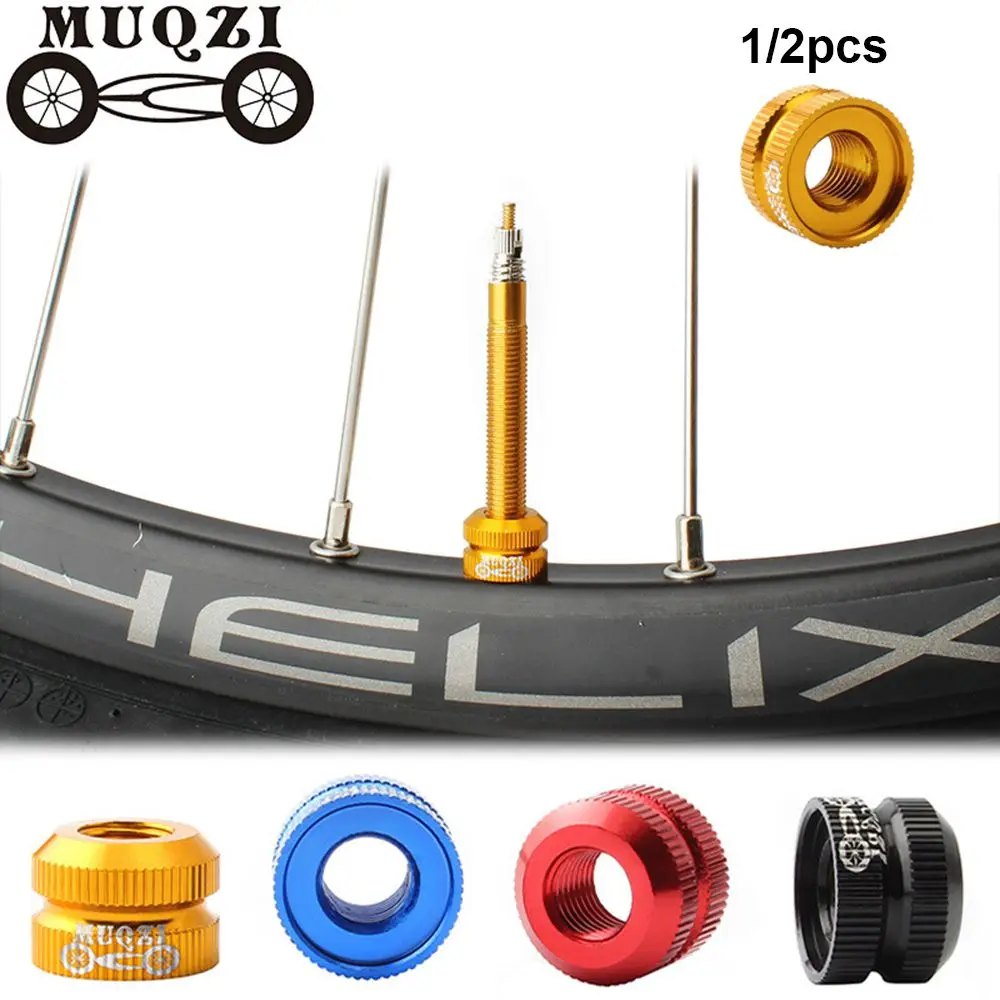 

1/2pcs 4 Colors Inner Valves Nozzle Accessories Lock Nut Replacement Bicycle Tires Law Mouth Nuts Tube Valve Caps