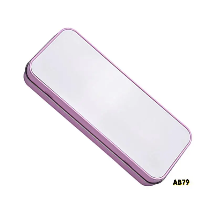 

10PCS Sublimation Blank Metal Tin Pencil Box Case For Heat Press Transfer Printing For Pencils Pens Organization Pink