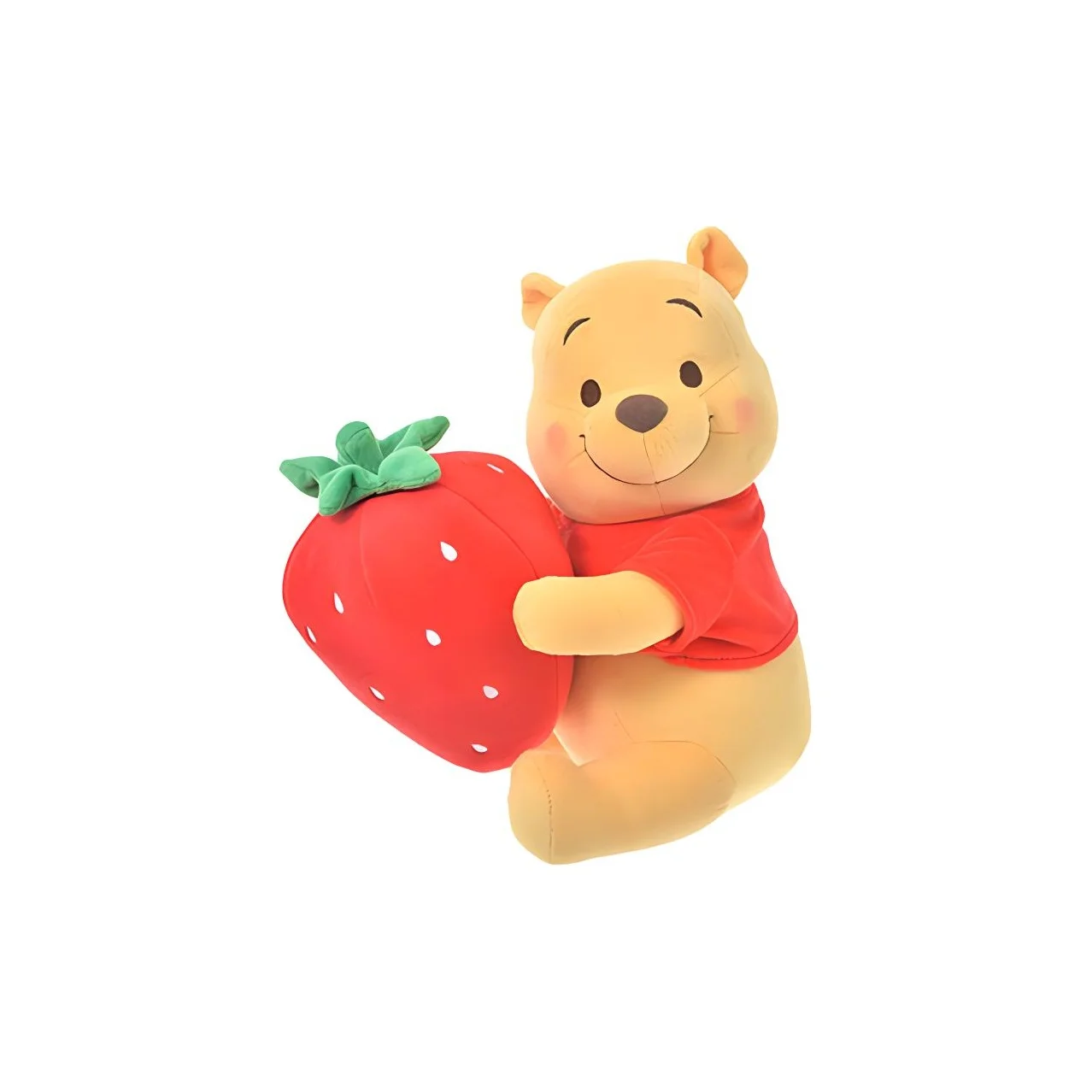 Disney Cartoon Cute Strawberry Collection Winnie The Pooh Dolls Plush Doll 24cm Height