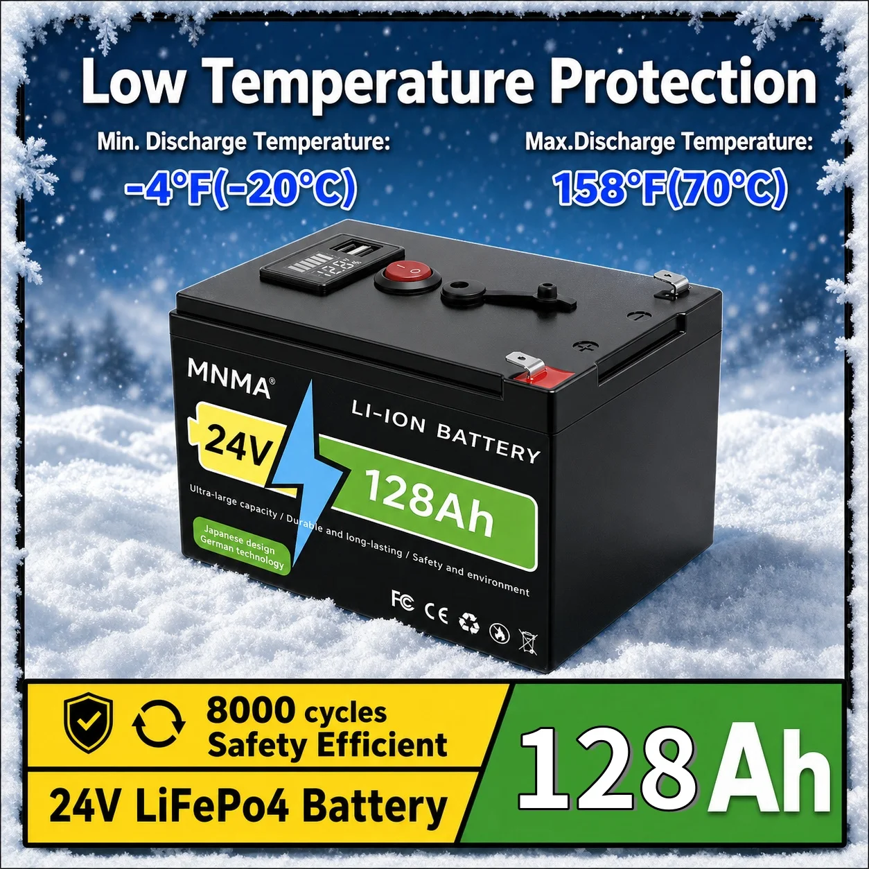 Renewable Energy Fan - LIFEPO4 24V 21700 200AH Battery Is