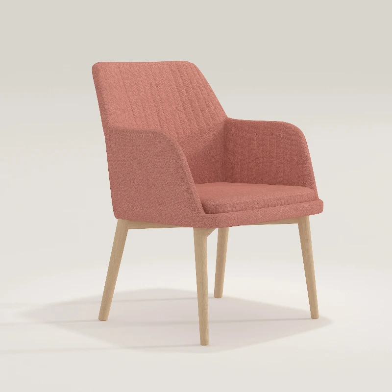 

Современные стулья для приемных в цвете пыльно-розовый, эргономичный дизайн, ножки из массива дерева, высококачественные офисные кресла для зон ожидания и лобби отелей