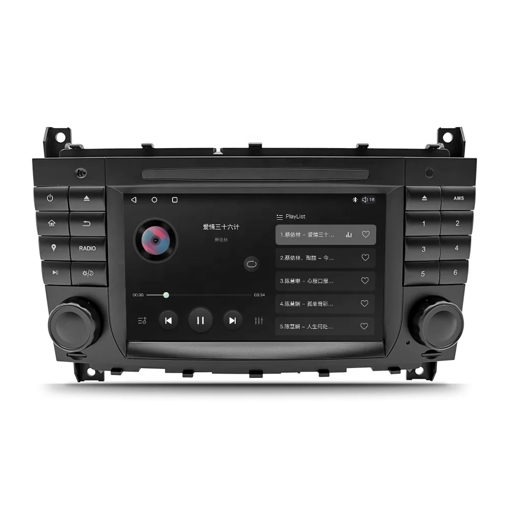 Route Android 10 Car GPS for Mercedes Benz W203 W219 with Canbus, Support Steering Wheel Control Car Radio