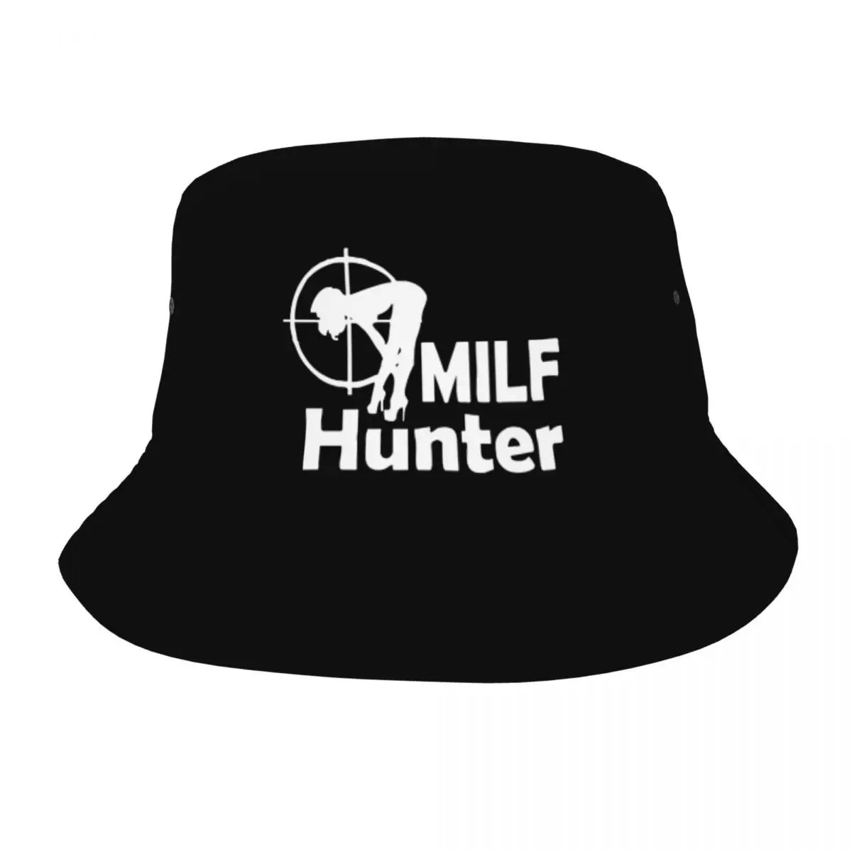 Milf Hunter Bucket Hats Summer Travel Headwear Merchandise Fishing Hats for Outdoor Sport Women Bob Foldable