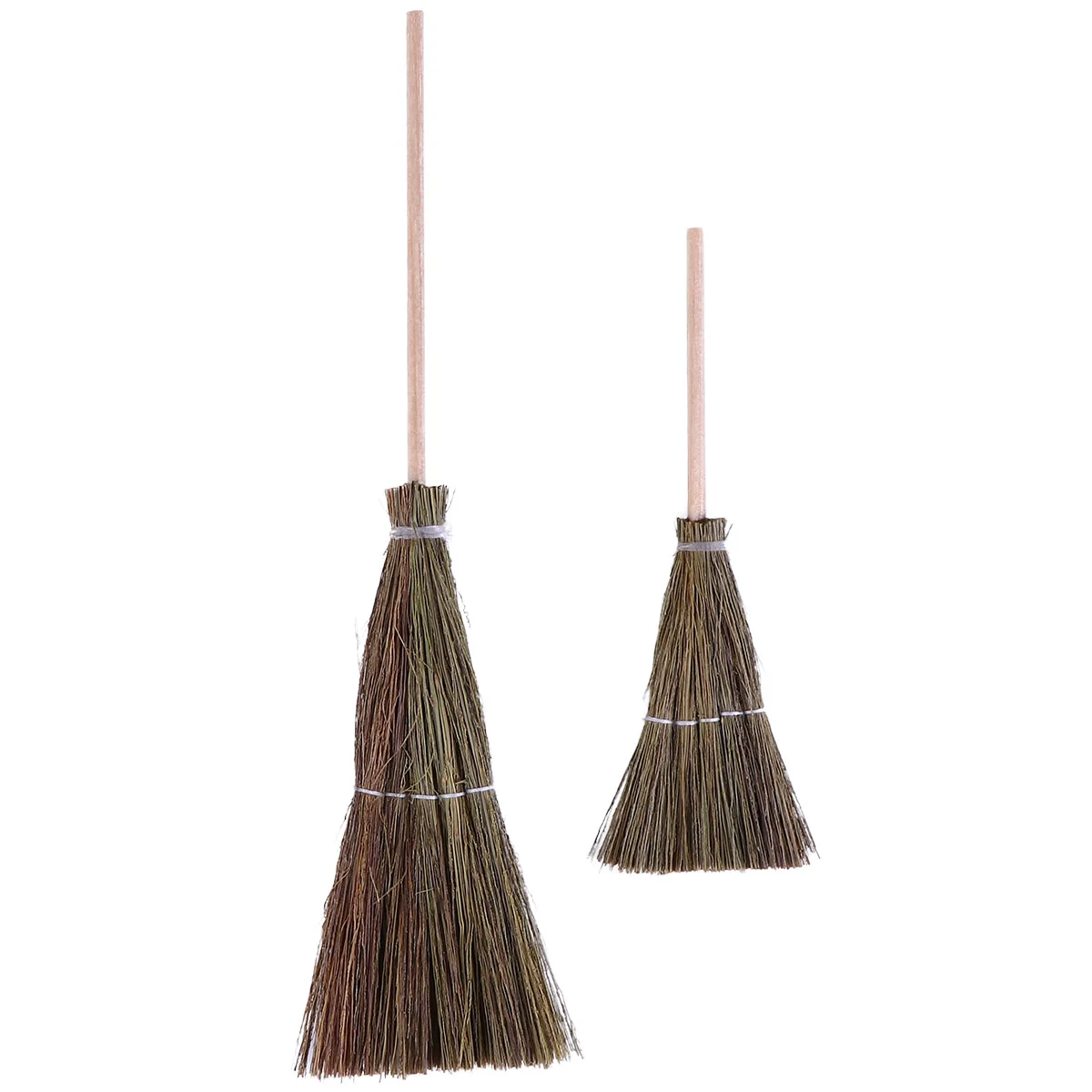 

2Pcs Mini Hand- Broom Lovely Broom Dollhouse Decor Broom for Decor Decorative Broom Realistic Props Broom