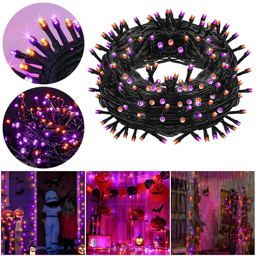 

72FT Outdoor Solar String Fairy Light 200 LED Waterproof Garland Large String Lights with 8 Modes for Christmas Halloween Decor