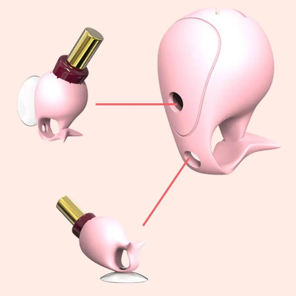 Organizzatore per bottiglie di smalto Porta smalto in silicone indossabile per manicure a prova di fuoriuscite Anello organizzatore portatile per una facile