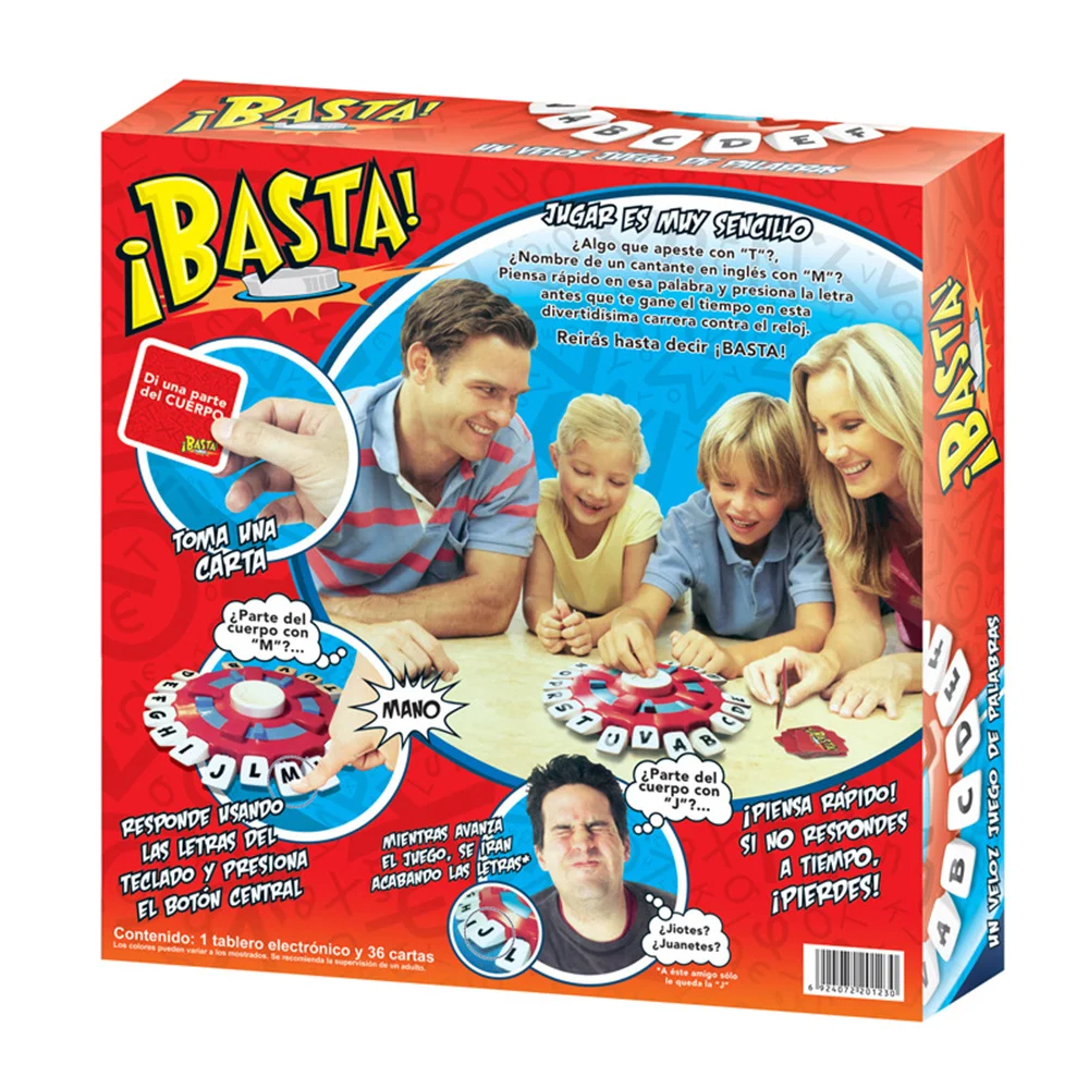 New Spanish Word Game Fast-Paced Family Board Game The Quick Thinking Letter Pressing Tapple Games versión en español