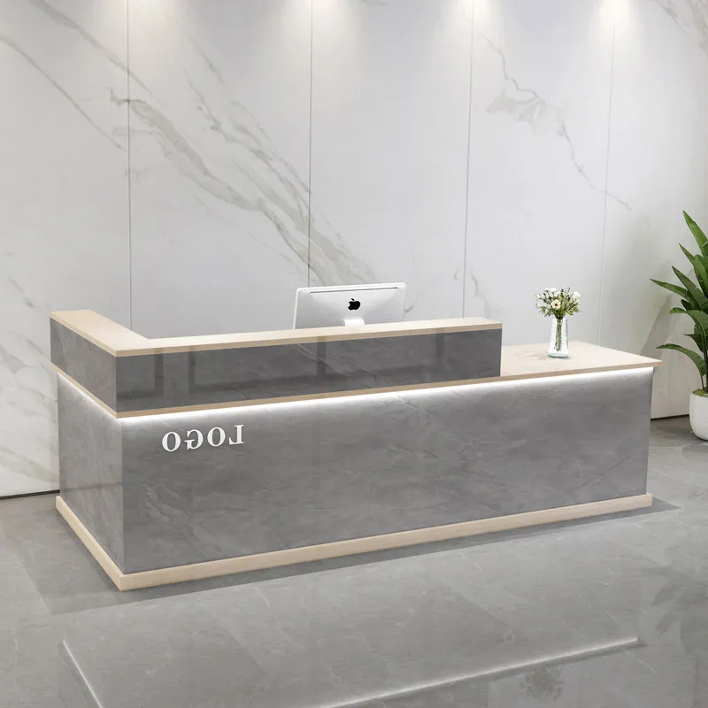 

Executive Luxury Reception Desk Counter Hallway Store Reception Desk Industrial Retro Mostrador De Tienda Commercial Furniture