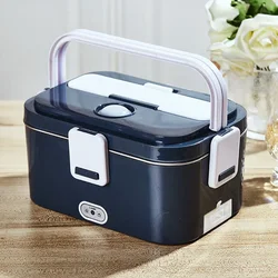 Portable electric lunch box 1 bottle pc car stainless steel plastic 2-in-1 household insulation heating lunch box can be plugged