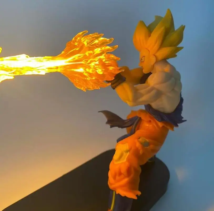 Dragon Ball Vegeta Saiyajin Goku Magnetisches Nachtlicht Anime Peripherie Hand-Do Desktop Ornamente Für Jungen Geburtstagsgeschenke