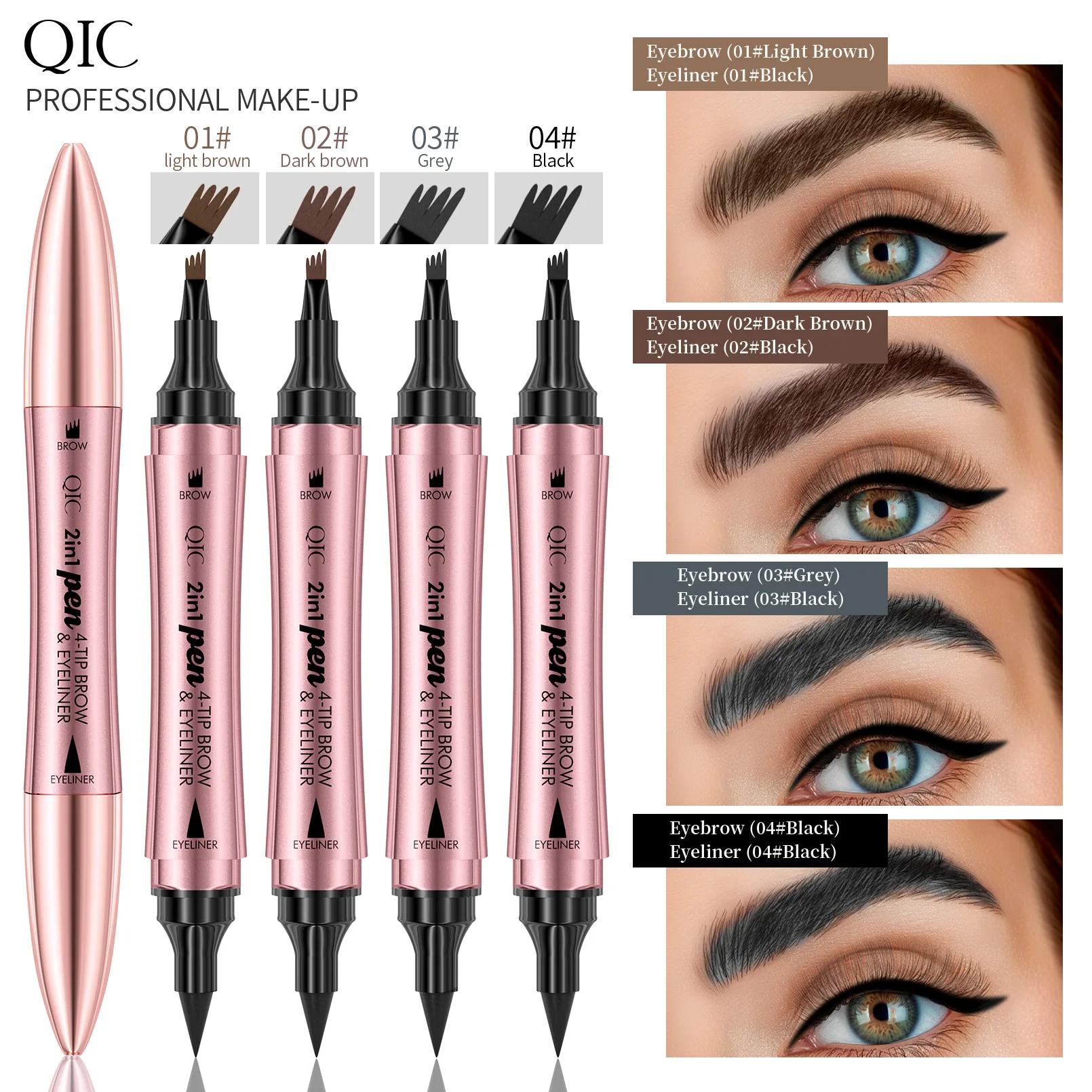 Eyebrow pencil Waterproof Permanent Long Lasting High quality professional makeup for women Cheap Cosmetics Enhancer