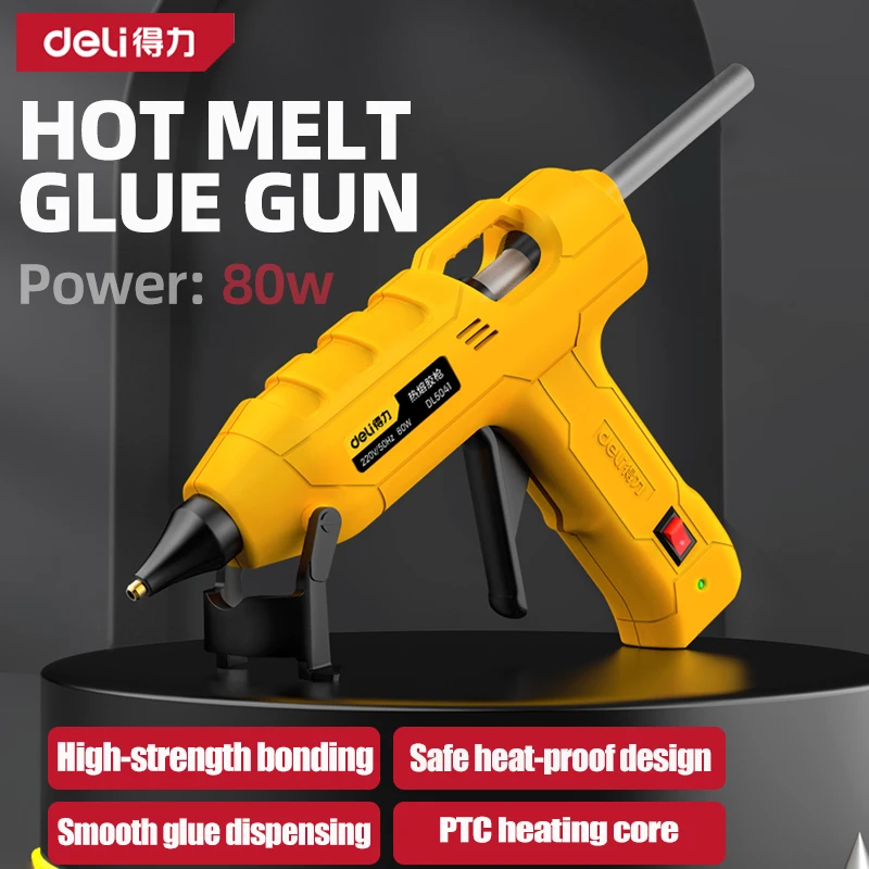 

80 Вт термоклеевой пистолет DIY мини бытовые промышленные пистолеты температура нагрева электрический ремонтный инструмент использование электрический тепловой пистолет