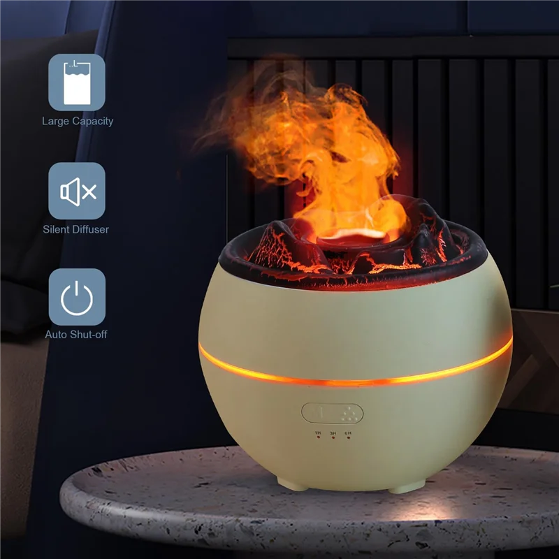 Pokój z dyfuzorami olejków eterycznych: 360 ml dyfuzor do aromaterapii do domu, działający 24 godziny z automatycznym wyłączaniem, nawilżacz Trwały, łatwy w użyciu H